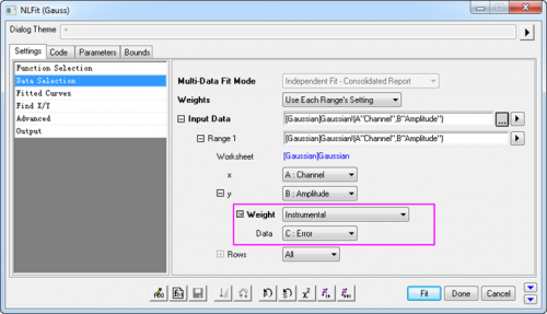 Fitting with Errors and Weighting 01.png