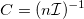 C = (n \mathcal{I} )^{-1} C = (n \mathcal{I} )^{-1}