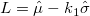L=\hat{\mu}-k_1\hat{\sigma} L=\hat{\mu}-k_1\hat{\sigma}