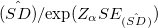 \hat{(SD)} / {\exp}(Z_{\alpha}{SE_{\hat{(SD)}}})