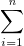 \sum_{i=1}^\mathit{n}