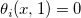 \theta _i (x, 1)=0