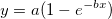 y=a(1-e^{-bx})