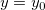 y=y_0