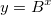 y=B^x
