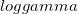 log gamma