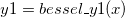 y1 = bessel\_y1(x)