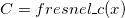 C = fresnel\_c(x)