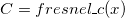 C = fresnel\_c(x)