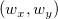(w_x,w_y)