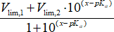 SinglepKaOffset Funcion formula.png