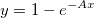 y=1-e^{-Ax}