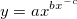 y=ax^{bx^{-c}}