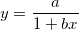 y=\frac a{1+bx} y=\frac a{1+bx}