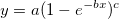y=a(1-e^{-bx})^c