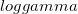 log gamma