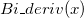 Bi\_deriv(x)