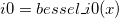 i0 = bessel\_i0(x)