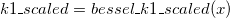 k1\_scaled = bessel\_k1\_scaled(x)