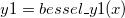 y1 = bessel\_y1(x)