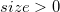 size>0