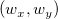 (w_x,w_y)