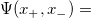 \Psi (x_{+},x_{-})=\,\!