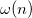 \omega (n)