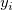 y_i\,\!