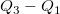 Q_3-Q_1\,