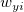 w_{yi}