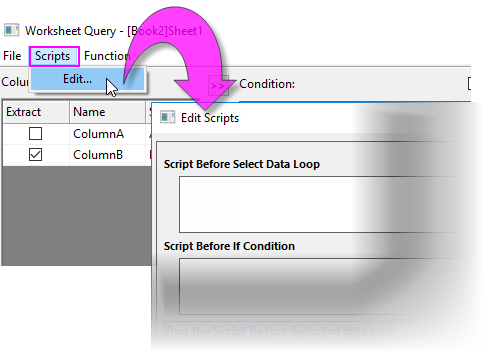 Wks query script menu.png