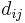 d_{ij}\ 