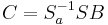 C=S_a^{-1}SB\ 