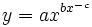 y=ax^{bx^{-c}}