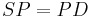 SP=PD\ 
