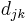 d_{jk}\ 