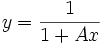  y=\frac 1{1+Ax}