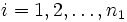  i=1,2,\ldots ,n_1