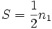 S=\frac 12n_1