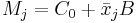 M_j=C_0+\bar{x}_jB\ 