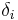 \delta_i\ 