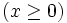 \left( x\geq 0\right) 