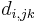 d_{i,jk}\ 