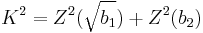 K^2 = Z^2(\sqrt{b_1})+Z^2(b_2)