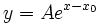 y=Ae^{x-x_0}