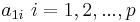 a_{1i} \ i=1,2,...,p