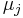 \mu_j\ 