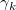 \gamma _k\,\!