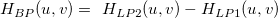 H_{BP}(u,v)=\ H_{LP2}(u,v) -H_{LP1}(u,v)